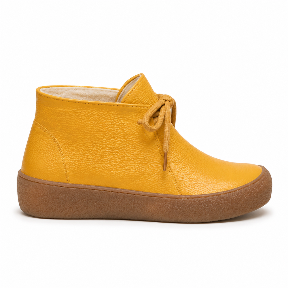 Imola Orthopedic Ankle Boots - Yellow - side view