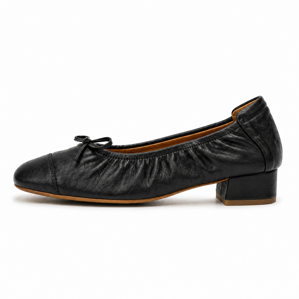 Cremona Orthopedic Ballet Flats - Black - side view