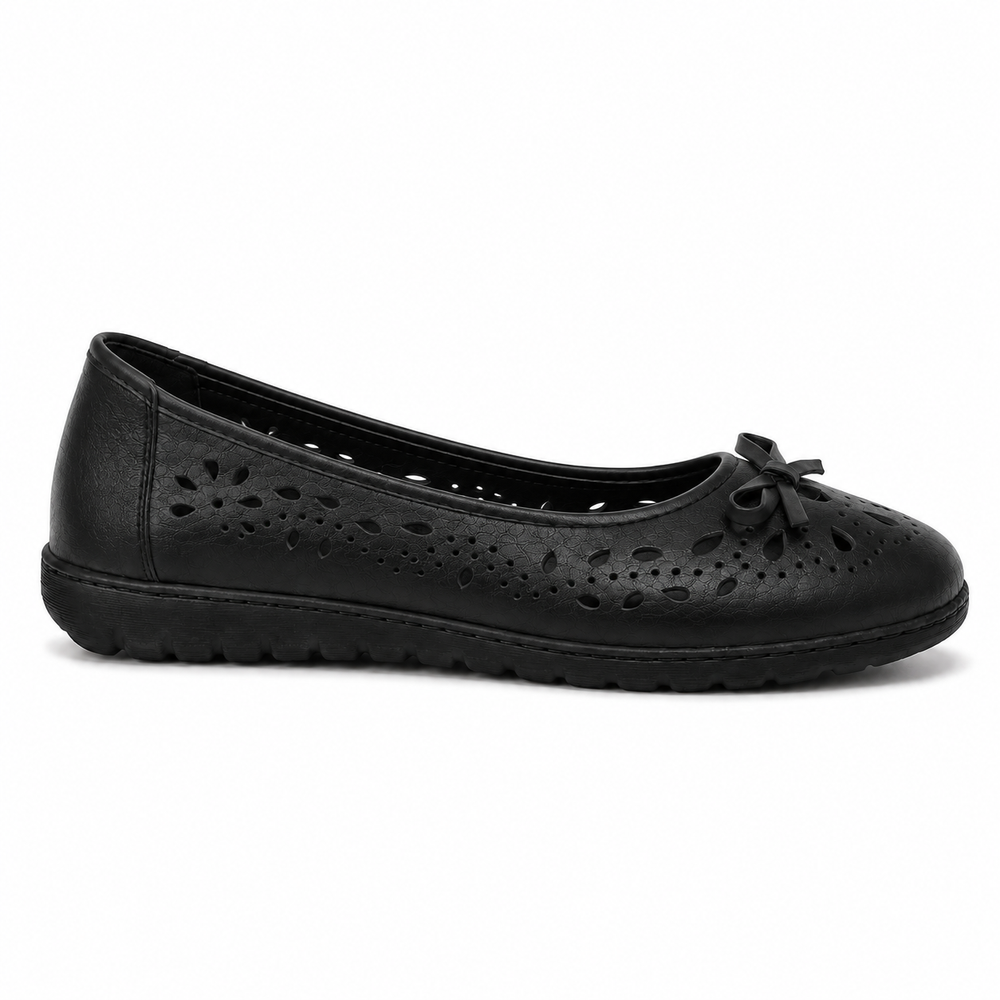 Vicenza Orthopedic Sandals - Black - side view