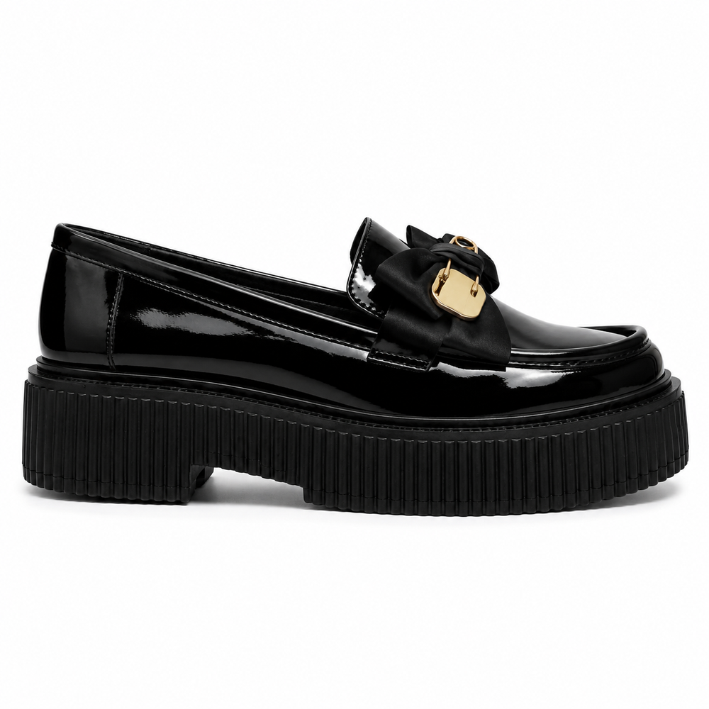 Asti Orthopedic Loafers - Black - side view