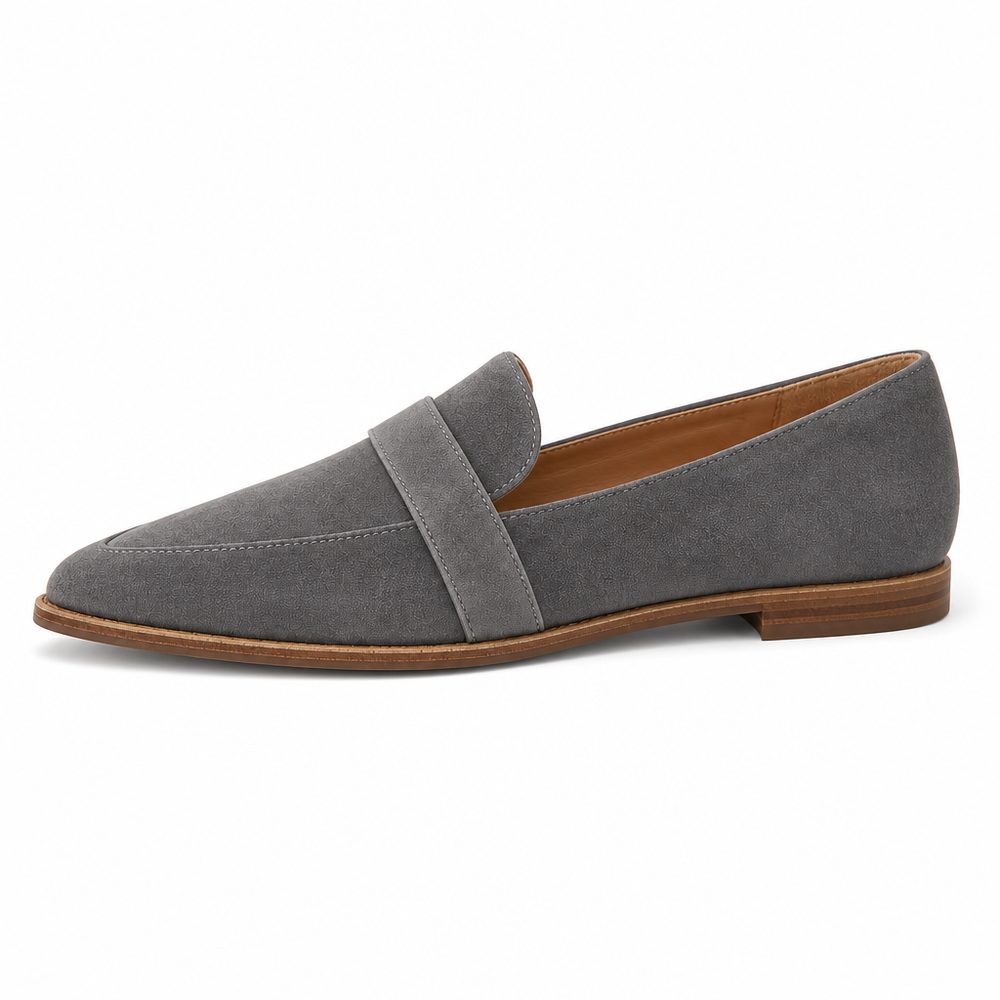 The Siena Orthopedic Loafers - Grey - side view