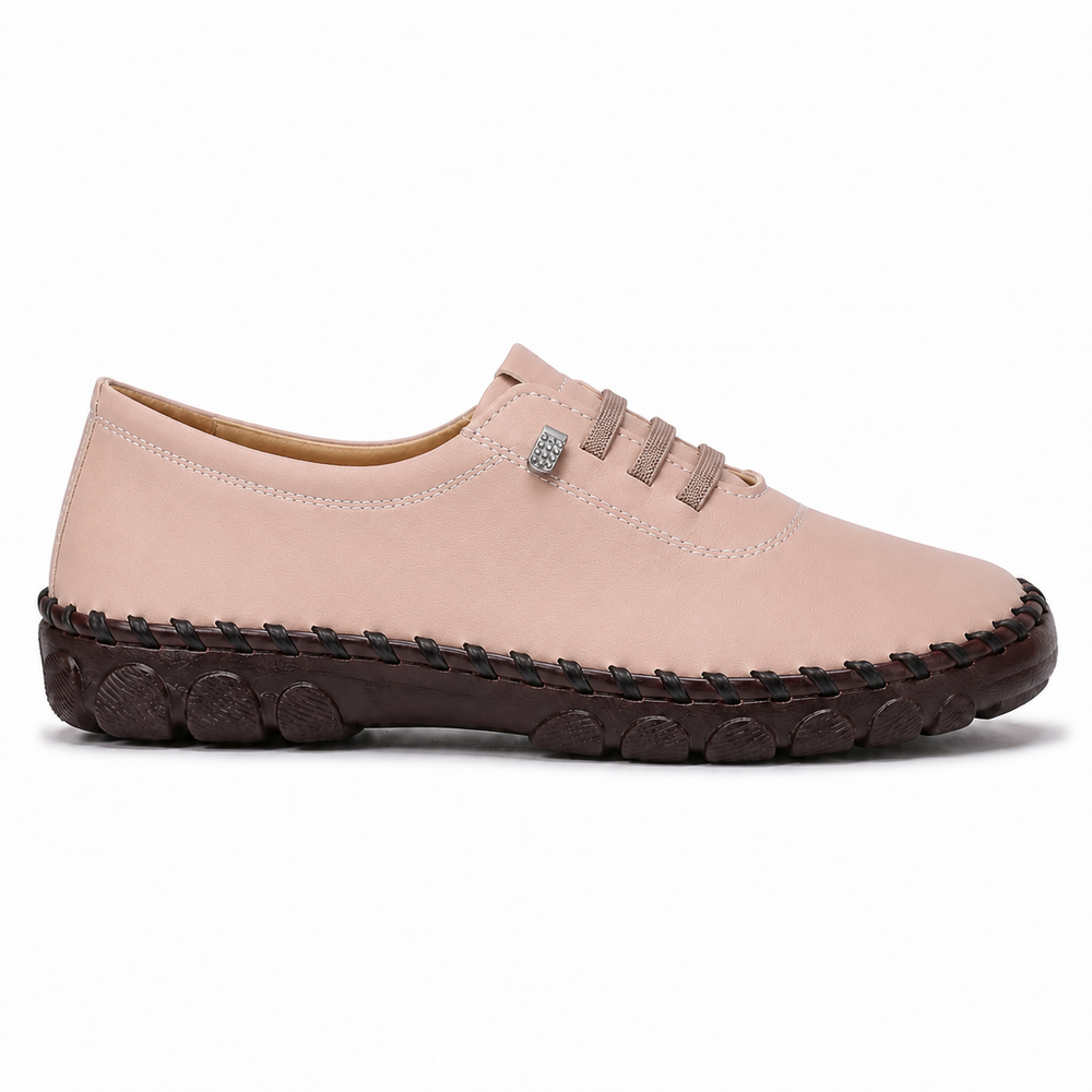 Modena Orthopedic Flats - Blush - side view