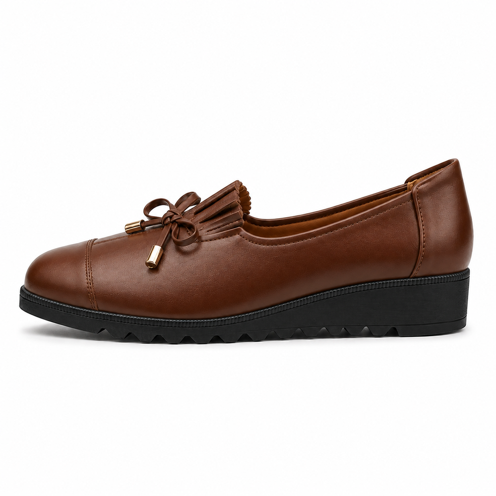 Sorrento Orthopedic Comfort Shoes - Brown - side view