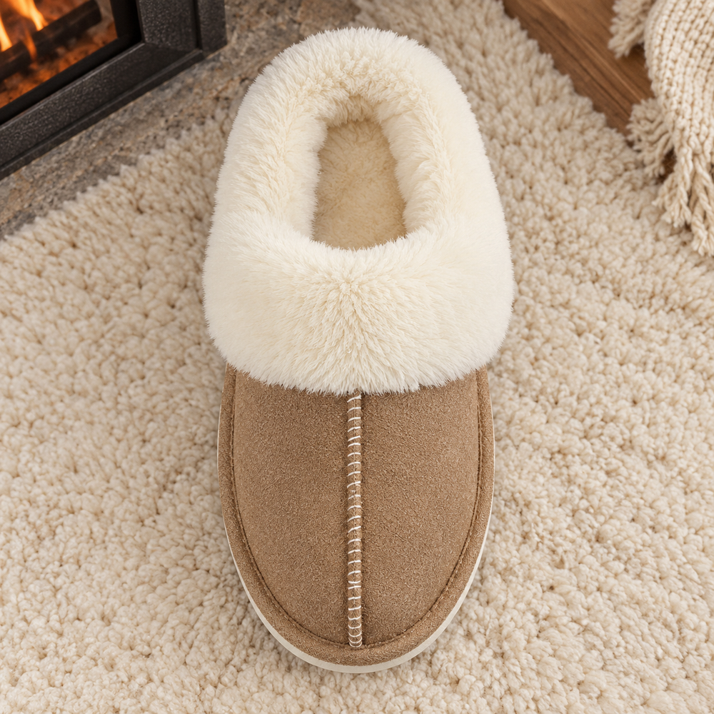 Alghero Slippers in Camel (inside view)