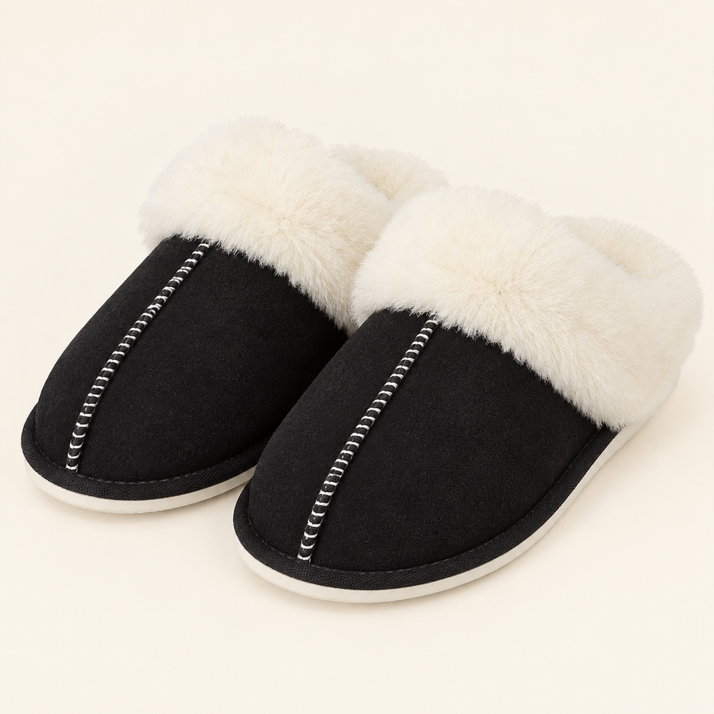 Alghero Slippers in Black