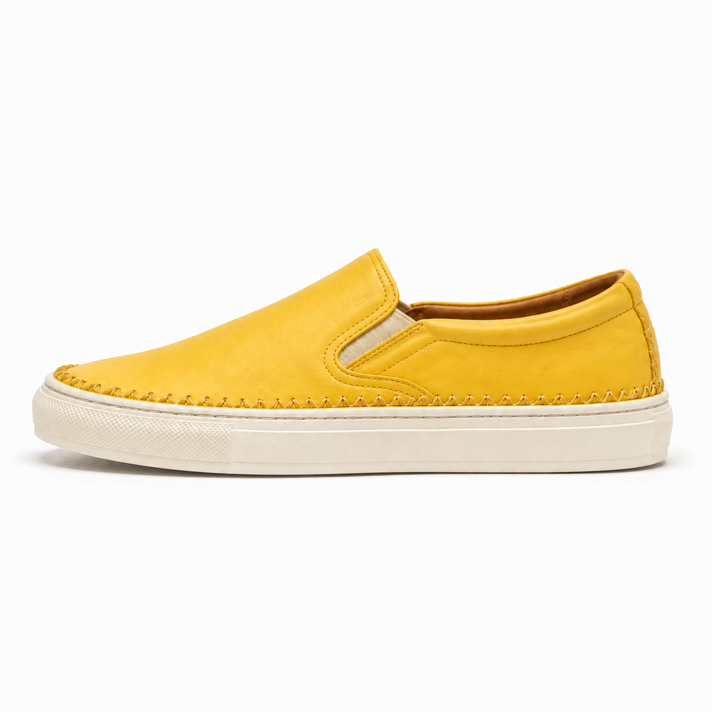 Bologna Orthopedic Loafers - Yellow - side view