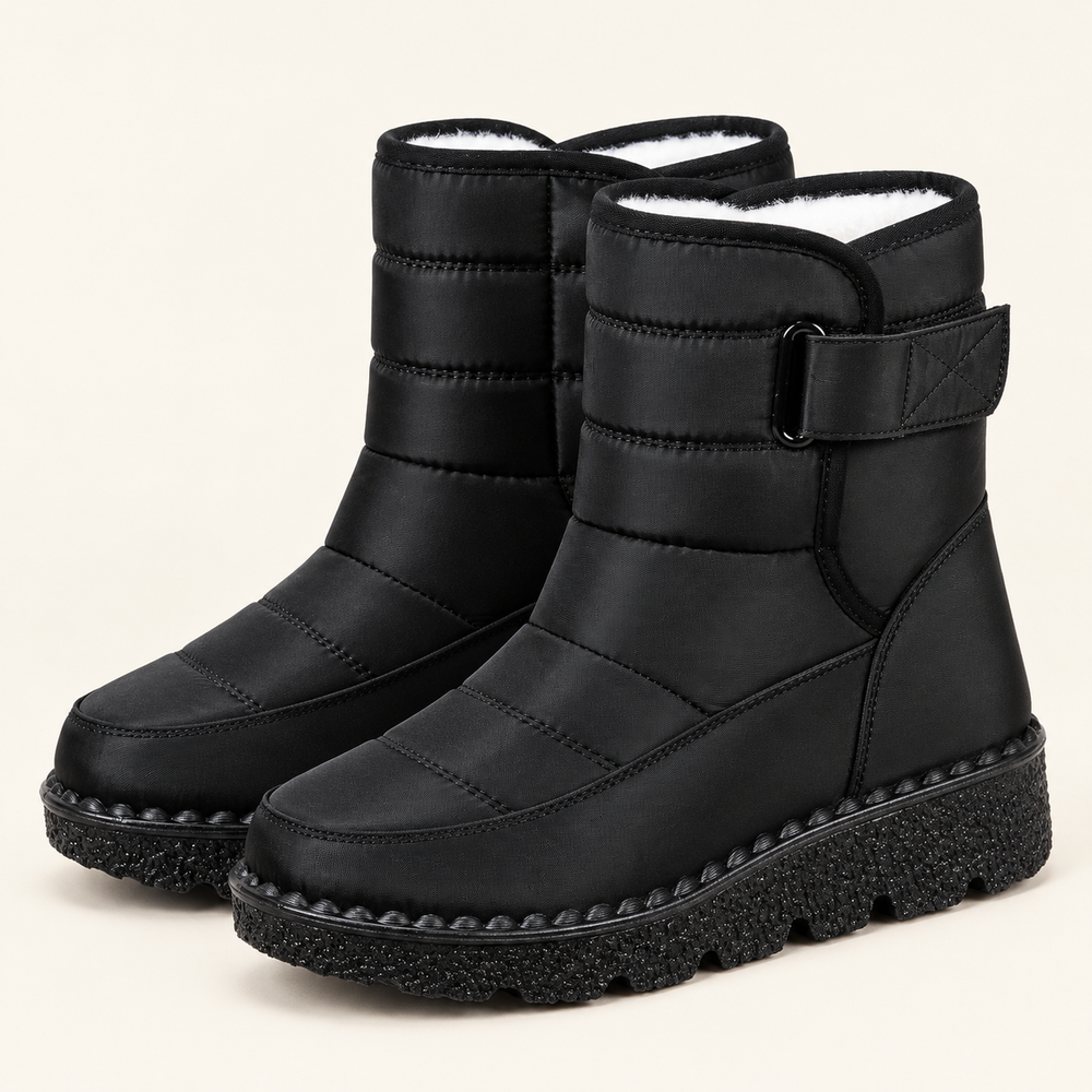 Bormio Orthopedic Snow Boots in Black