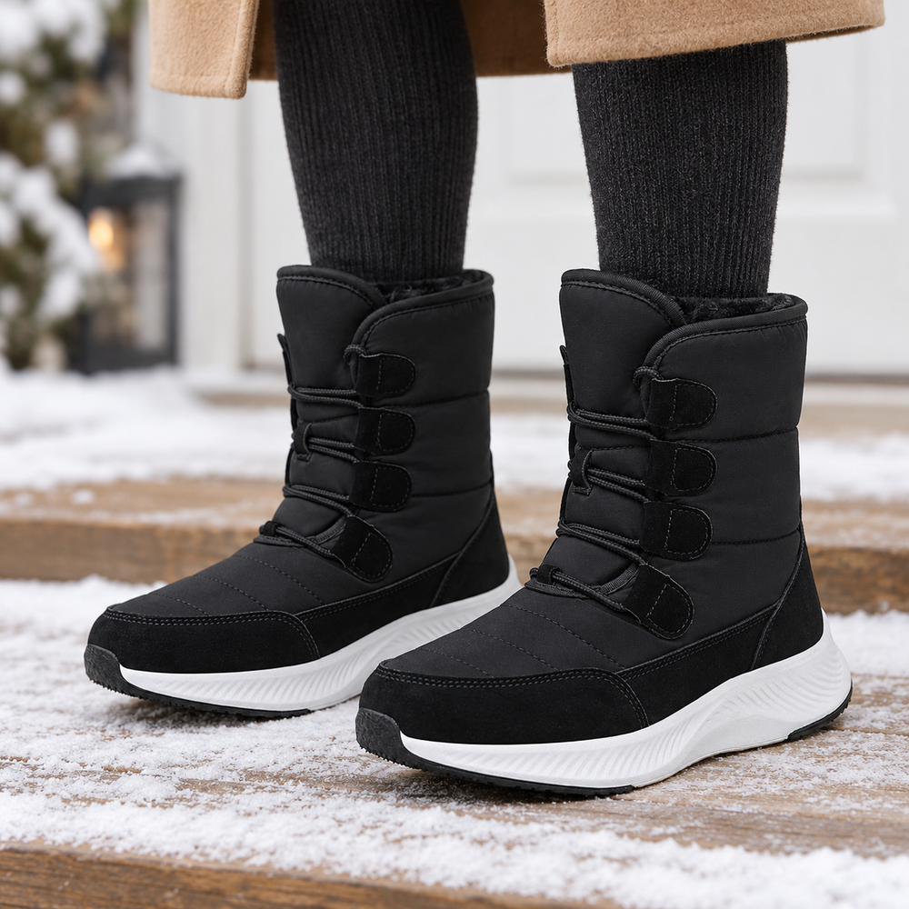 Pinzolo Snow Boots in Black (on foot)