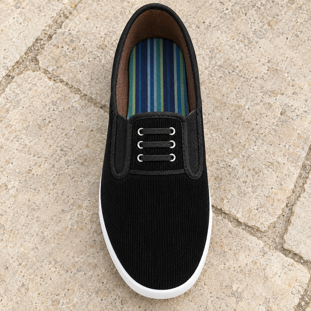 Rovereto Loafers in Black (inside view)