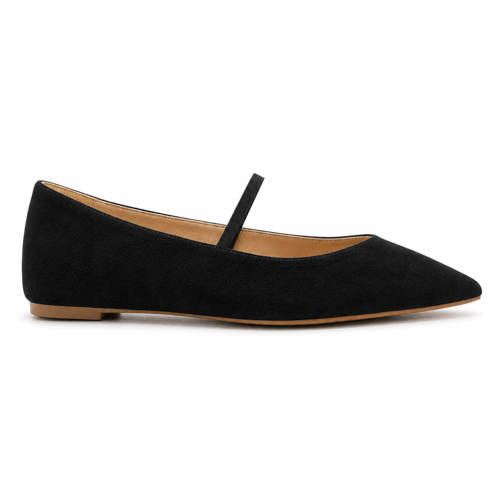 The Genoa Orthopedic Comfort Shoes - Black - side view