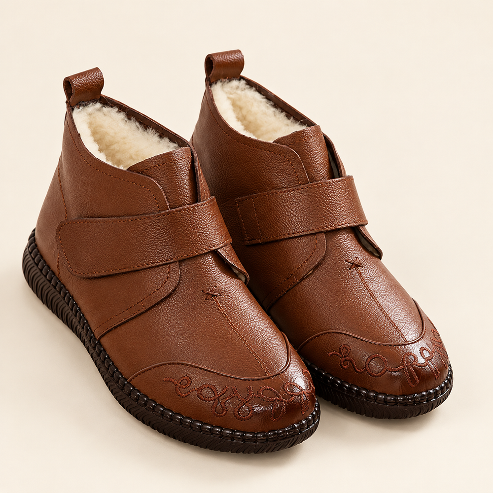 Sulmona Orthopedic Ankle Boots in Cognac