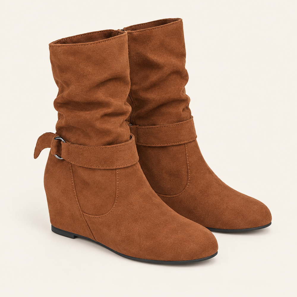 Amelia Ankle Boots in Cognac