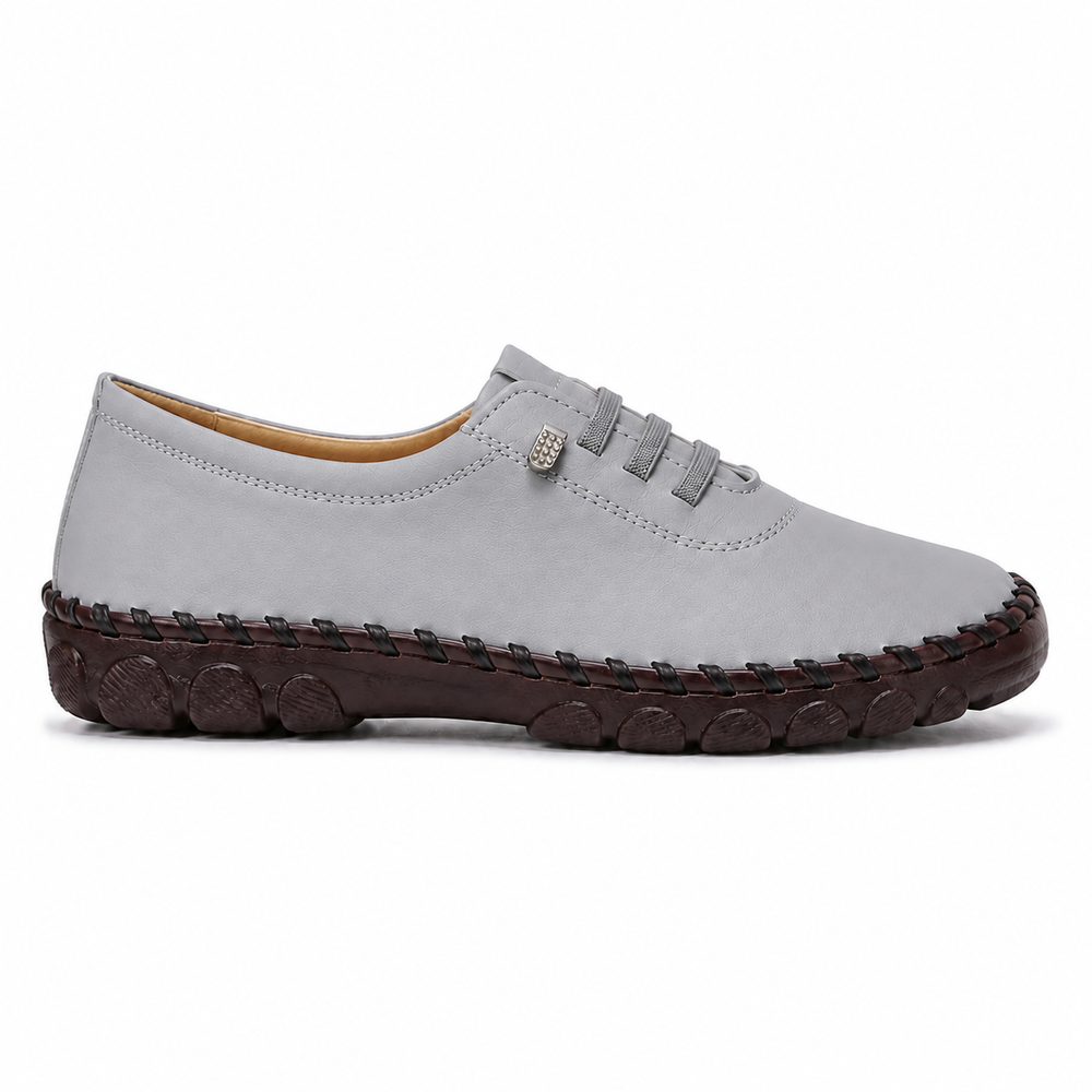 Fiesole Orthopedic Flats - Grey - side view