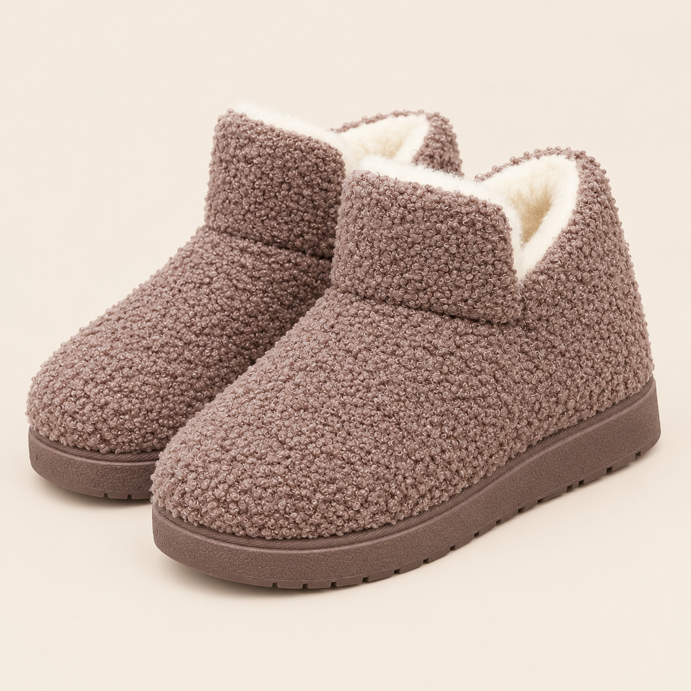 Belluno Orthopedic Ankle Booties in Mushroom