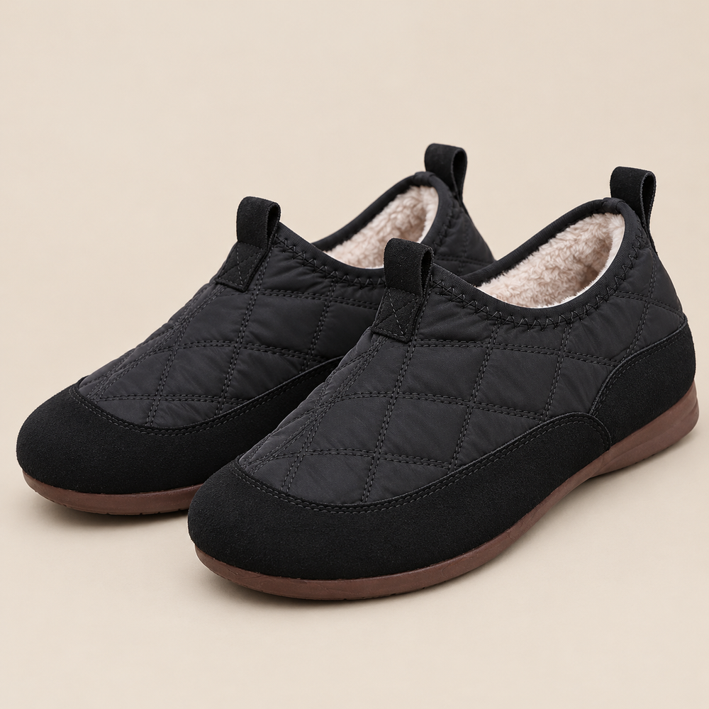Cervia Orthopedic Slip-On Shoes in Black