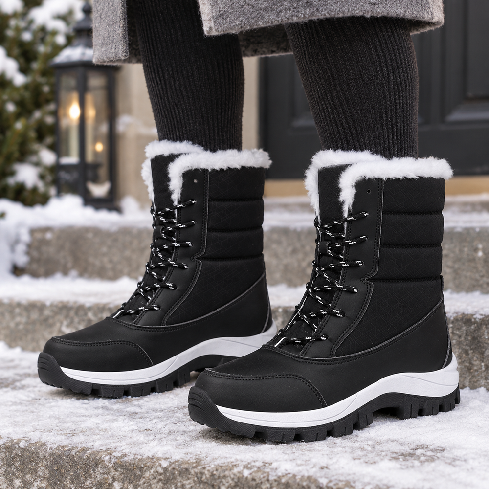Arabba Snow Boots in Black (on foot)