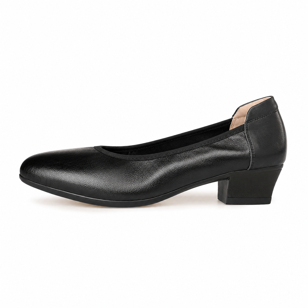 Chieti Orthopedic Comfort Pumps - Black - side view