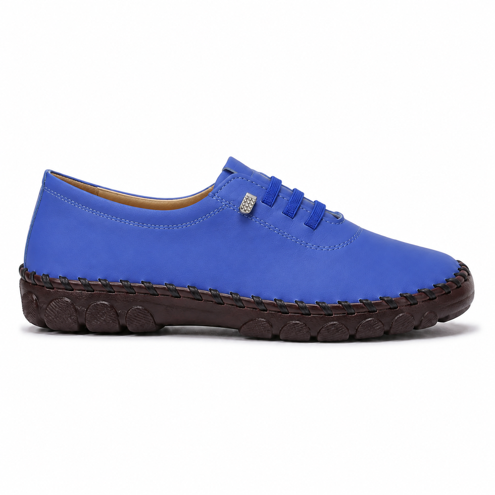 Rimini Orthopedic Flats - Blue - side view
