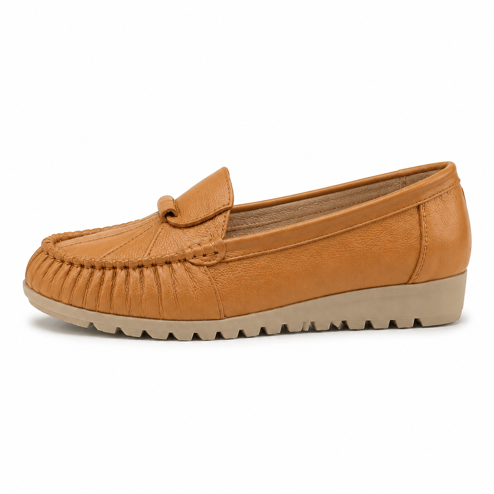 Messina Orthopedic Flats - Apricot - side view