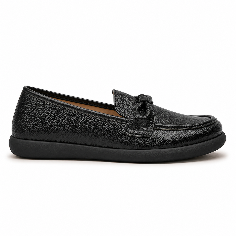 Catania Orthopedic Loafers - Black - side view