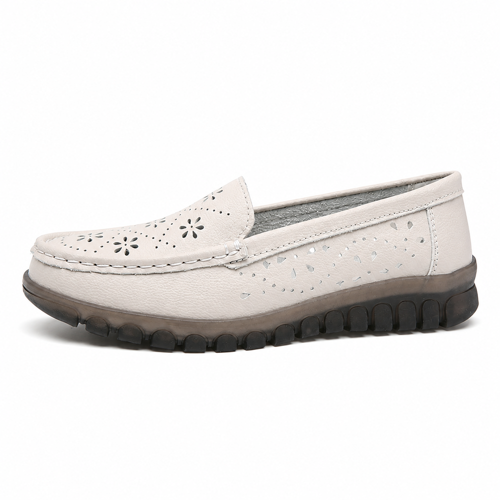 Salerno Orthopedic Loafers - Beige - side view