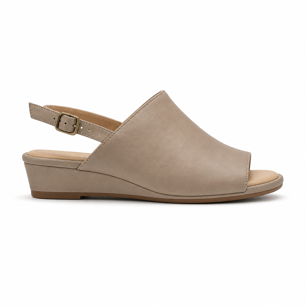 The Amalfi Orthopedic Sandals - Stone - side view