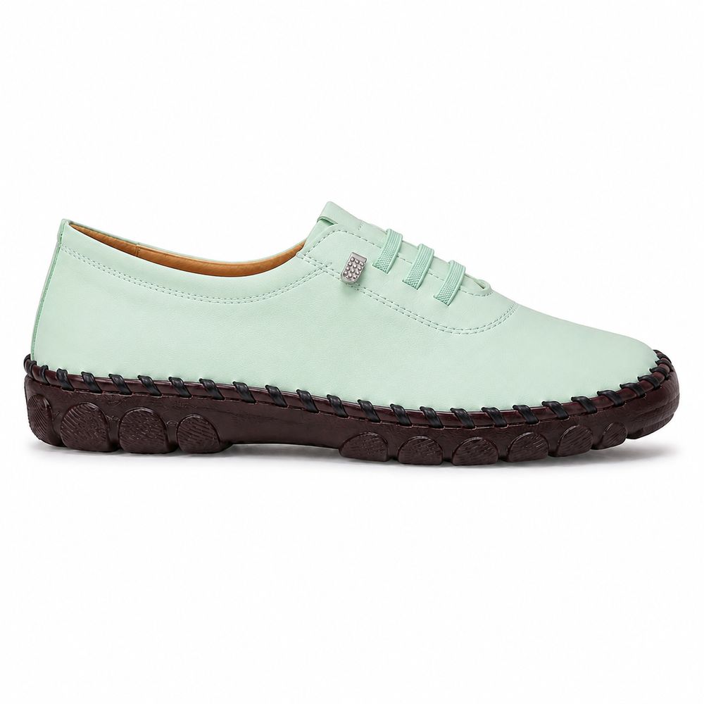 Modena Orthopedic Flats - Sage - side view