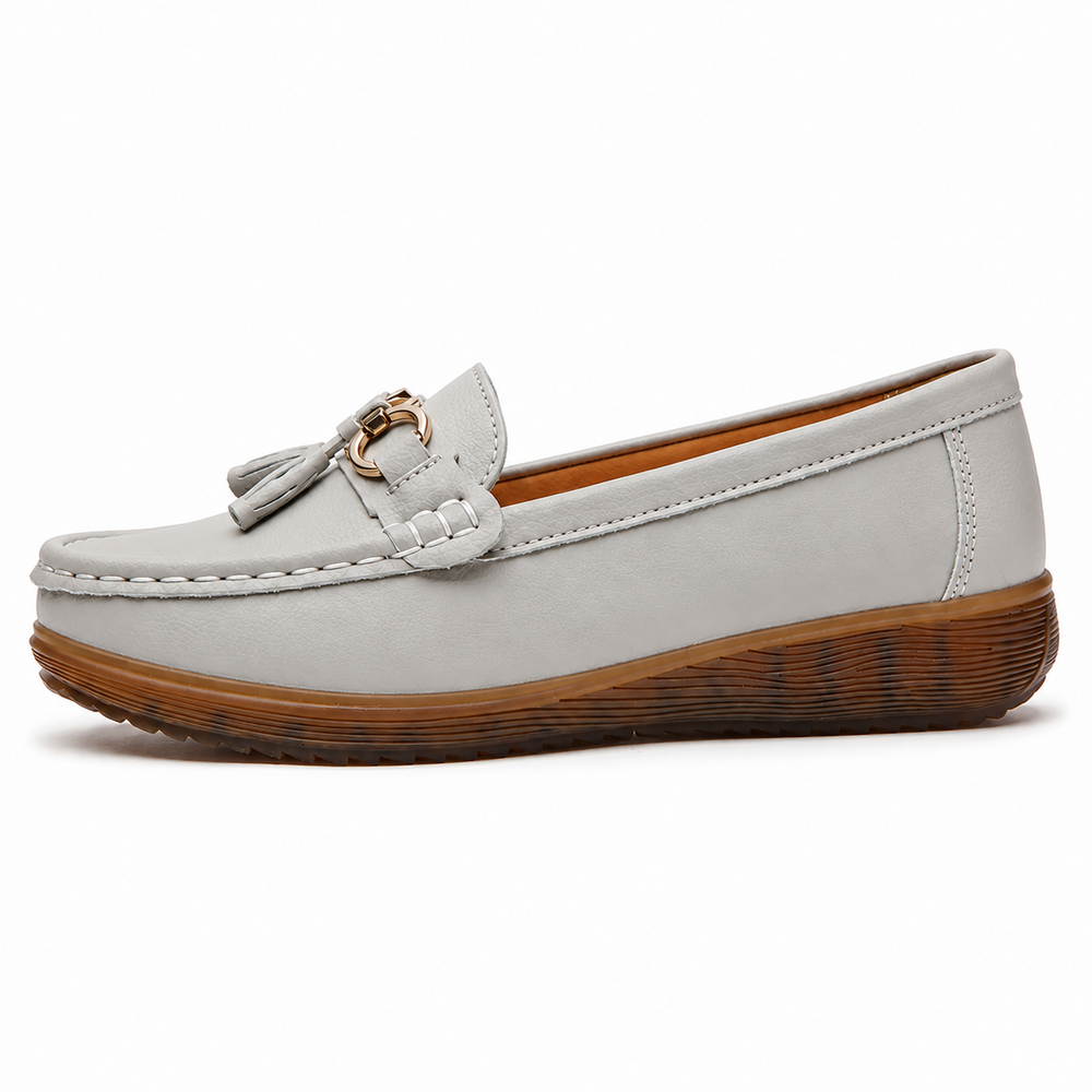 Tivoli Orthopedic Loafers - Grey - side view
