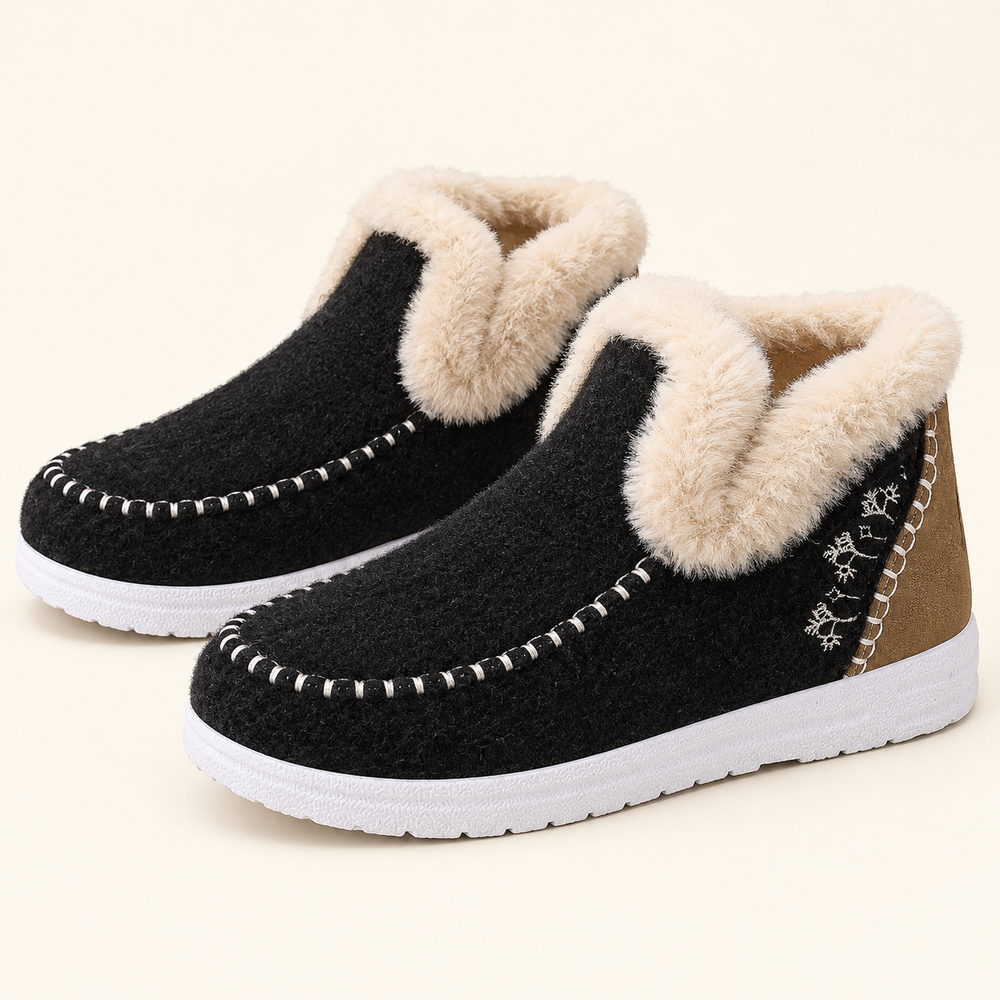 Scanno Orthopedic Moccasins in Black