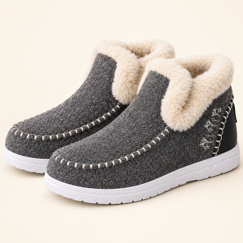 Scanno Orthopedic Moccasins in Charcoal