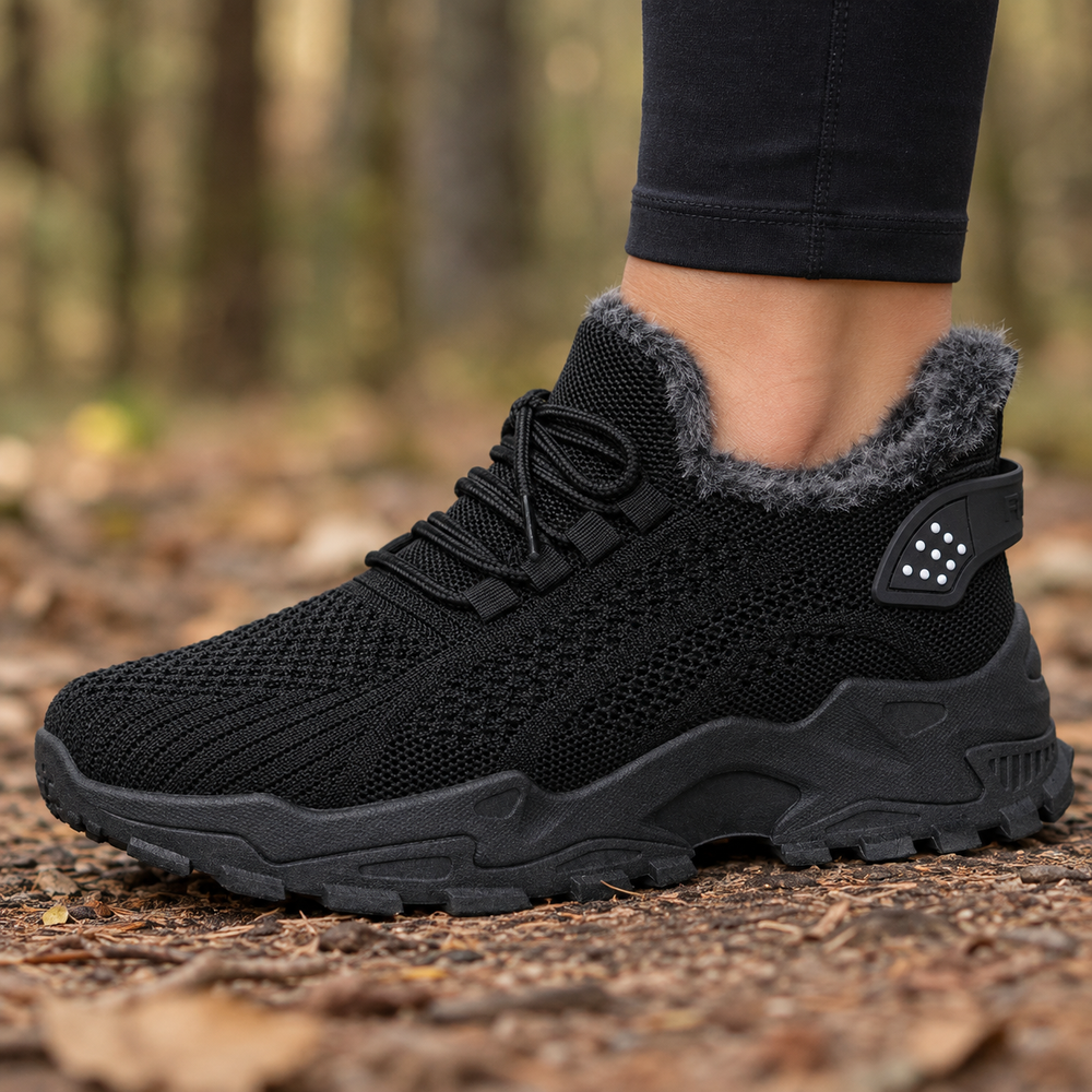 Garda Sneakers in Black (side view)