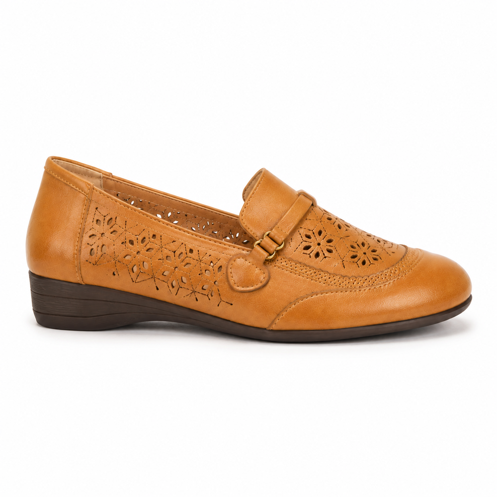 Catania Orthopedic Sandals - Amber - side view