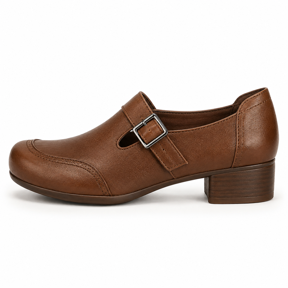 Como Orthopedic Comfort Pumps - Brown - side view