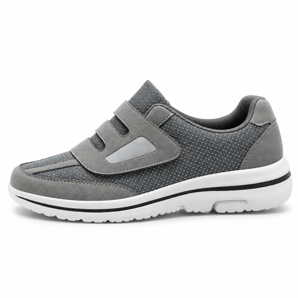 Enna Orthopedic Comfort Shoes - Gray - side view