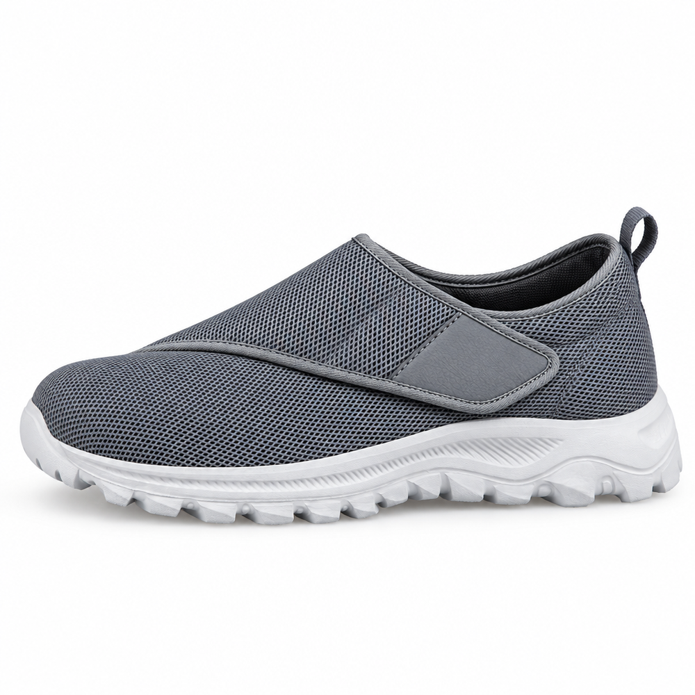 Atri Orthopedic Walking Shoes - Dark Gray - side view
