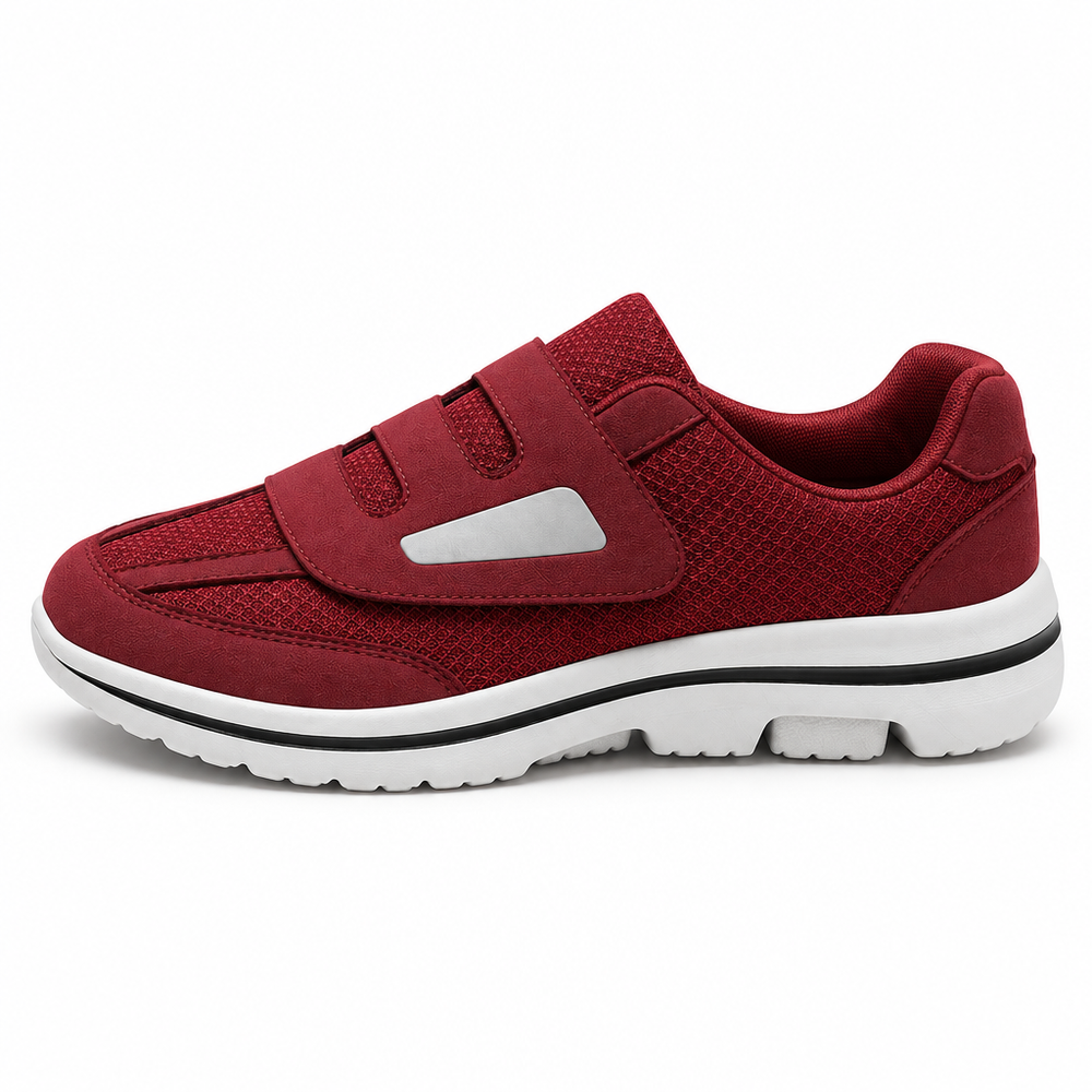 Enna Orthopedic Comfort Shoes - Burgundy - side view