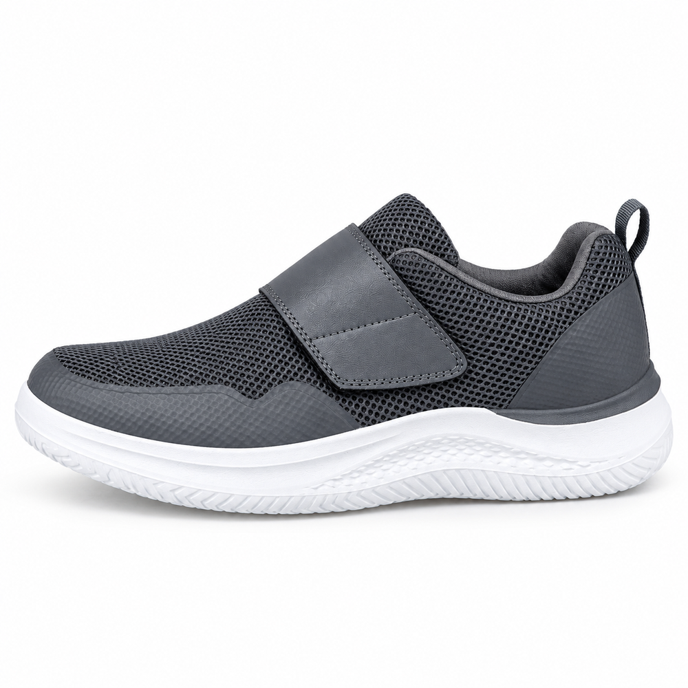 Arco Women's Orthopedic Walking Shoes - Dark Gray - side view
