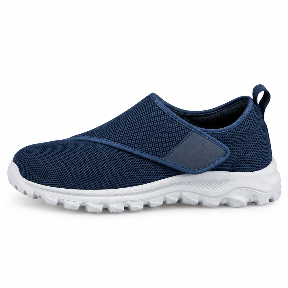 Atri Orthopedic Walking Shoes - Navy - side view