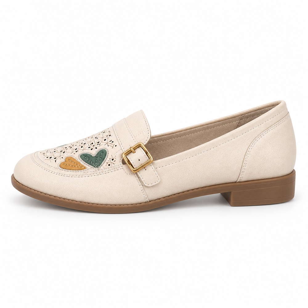 Menaggio Orthopedic Loafers - Beige - side view