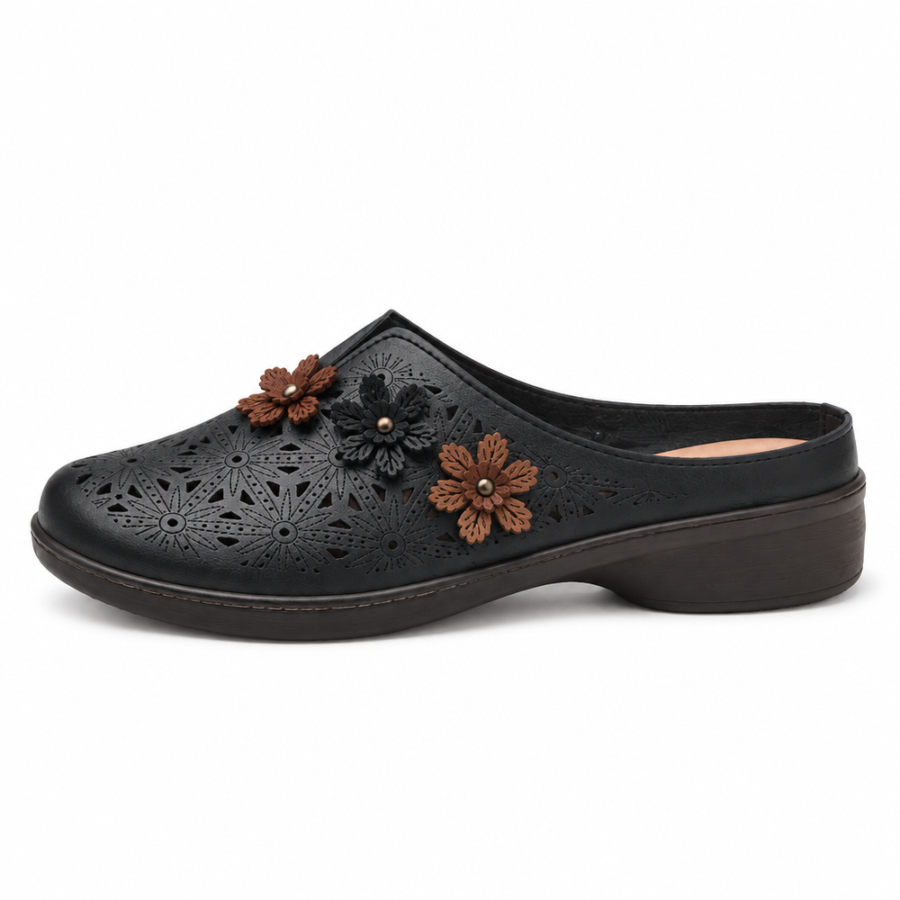 Bussolengo Orthopedic Mules - Black - side view