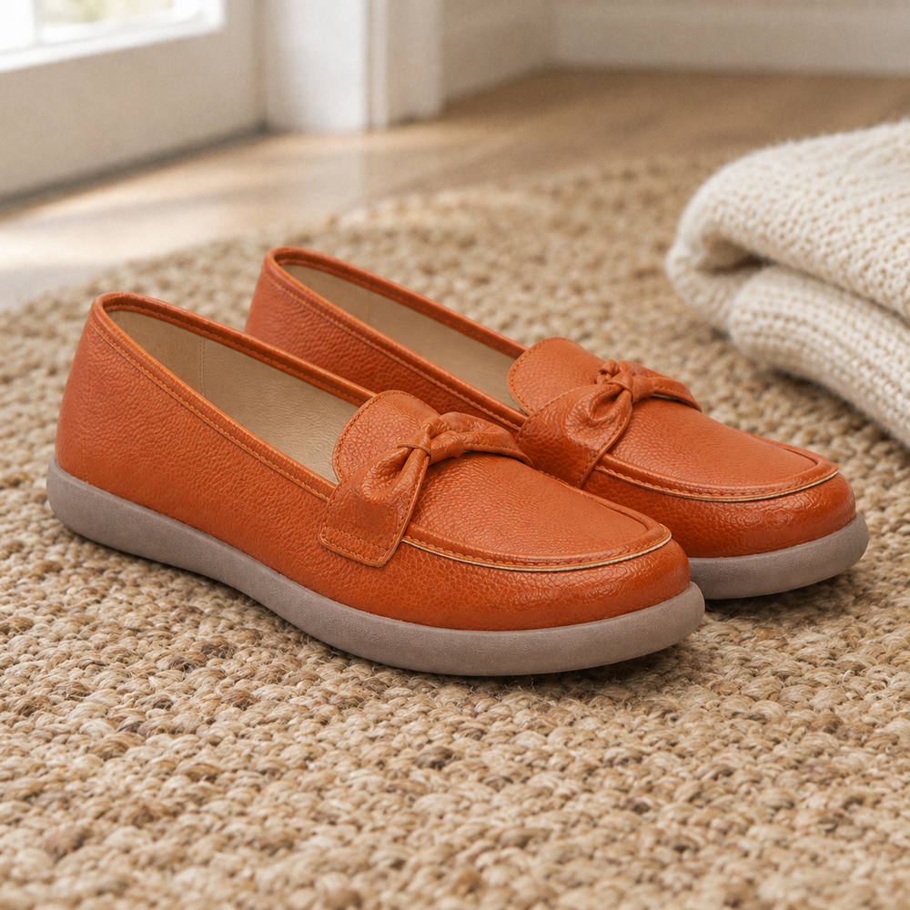 Catania Orthopedic Loafers - Orange - styled