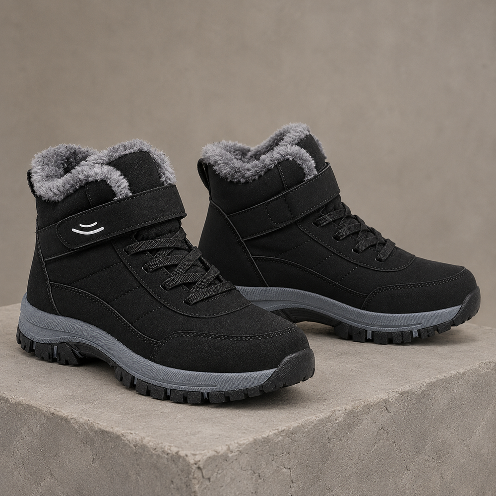 Chiusa Orthopedic Ankle Boots - Black - styled