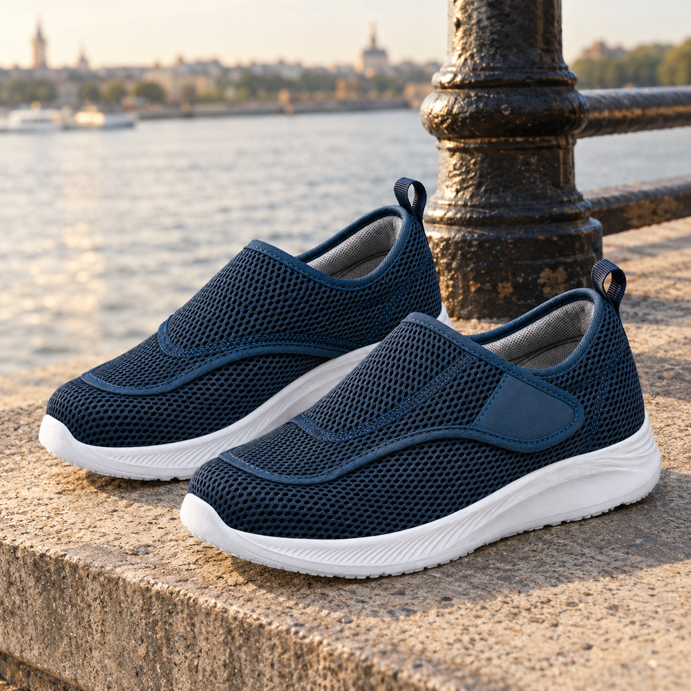 Folgaria Orthopedic Comfort Shoes - Navy - styled