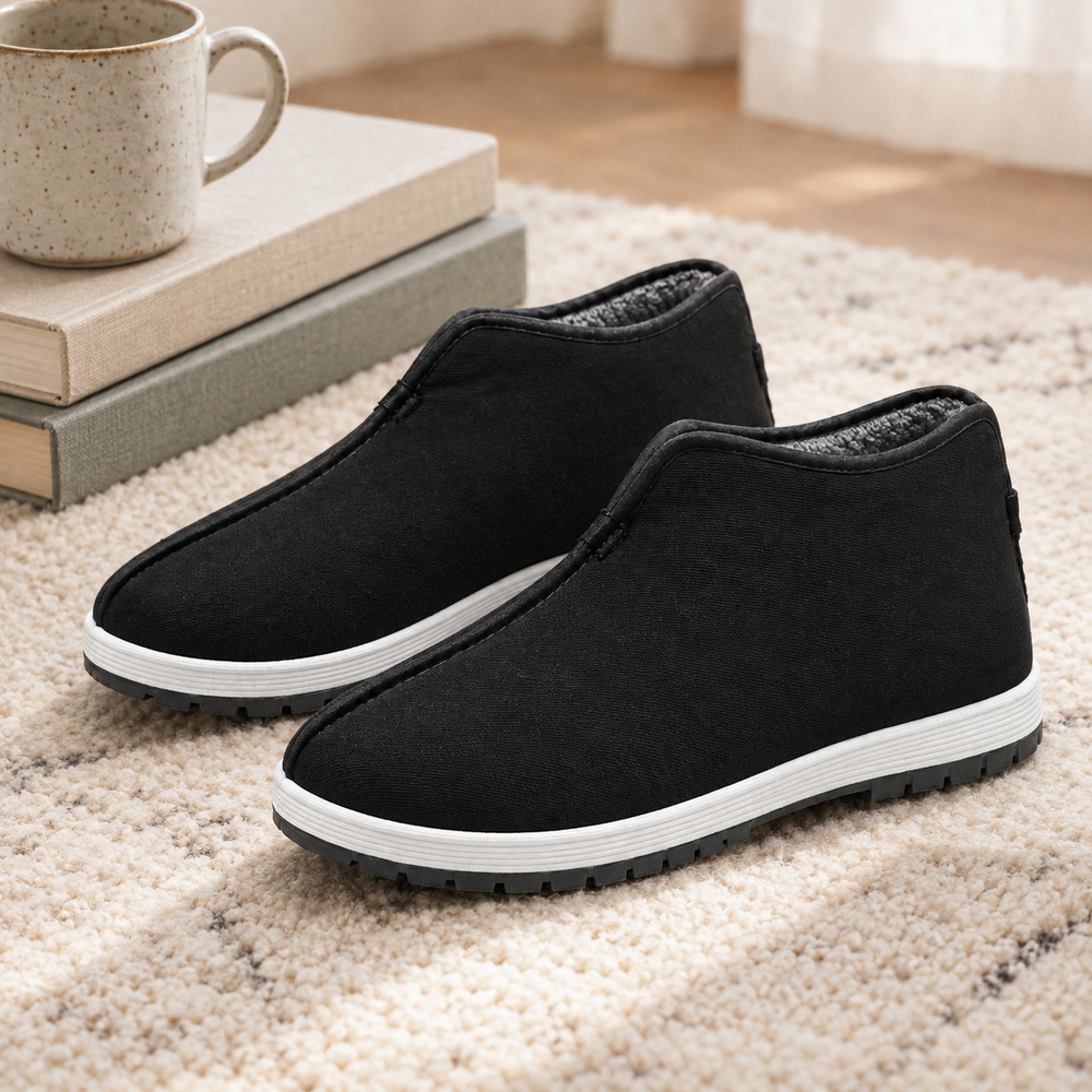Gabicce Women's Orthopedic Slip-On Shoes - Black - styled