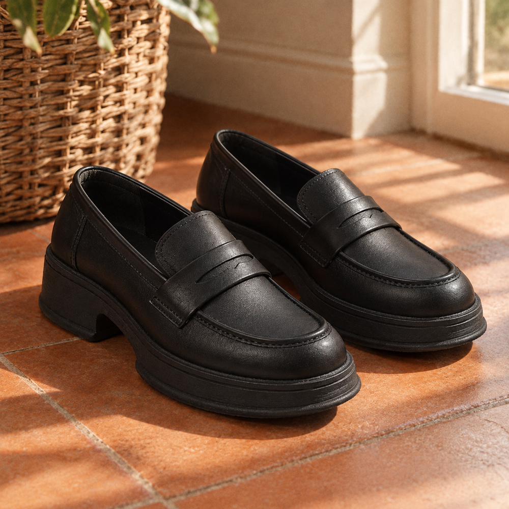 Livorno Orthopedic Loafers - Black - styled