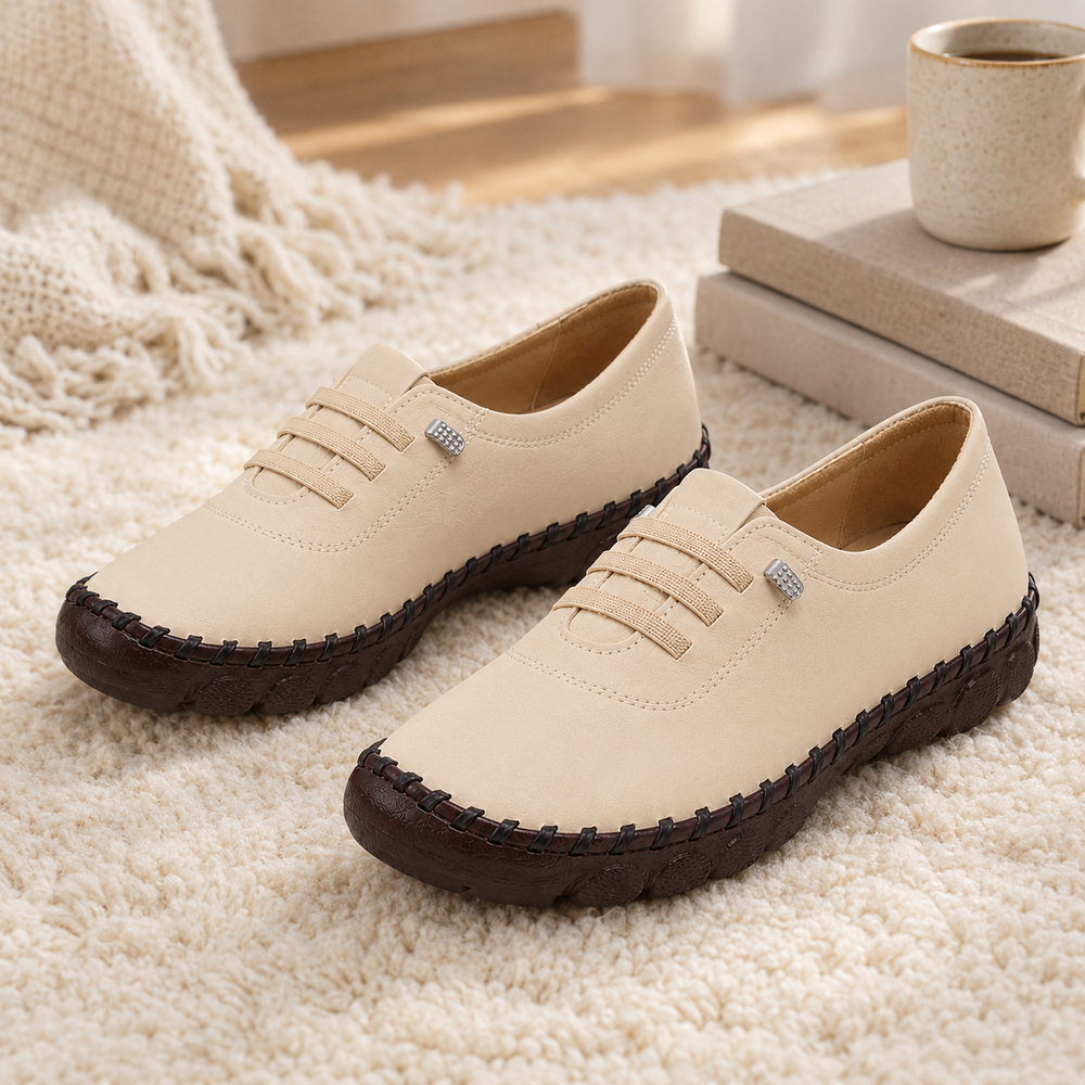 Modena Orthopedic Flats - Sand - styled