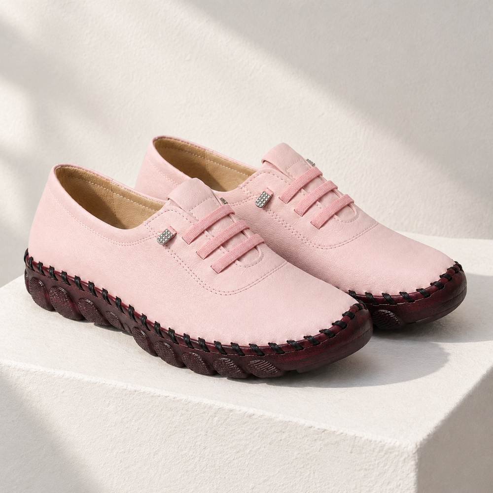 Ravenna Orthopedic Flats - Pink - styled