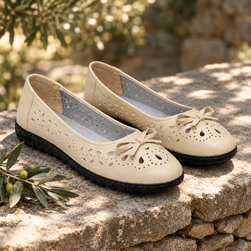 Vicenza Orthopedic Sandals - Beige - styled