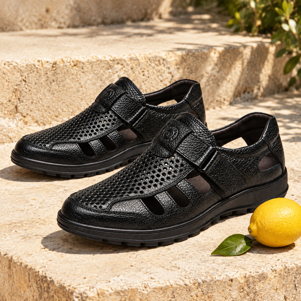 Vieste Women's Orthopedic Sandals - Black - styled
