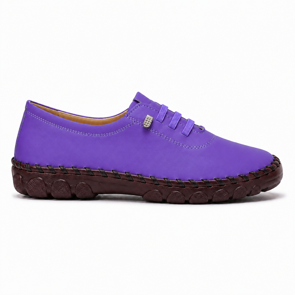 Modena Orthopedic Flats - Indigo - side view